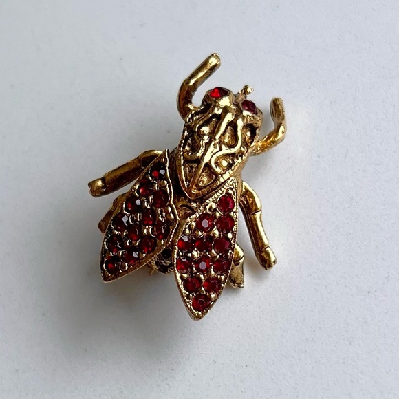 𝒱𝒾𝓃𝓉𝒶ℊℯ 𝒢ℴ𝓁𝒹 𝒯ℴ𝓃ℯ ℛ𝓊𝒷𝓎 ℛℯ𝒹 ℛ𝒽𝒾𝓃ℯ𝓈𝓉ℴ𝓃ℯ ℱ𝓁𝓎 ℬ𝓇ℴℴ𝒸𝒽 - Picture 2 of 6